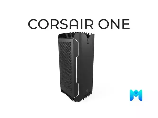 Corsair One Gaming prebuilt asset Low-poly 3D model