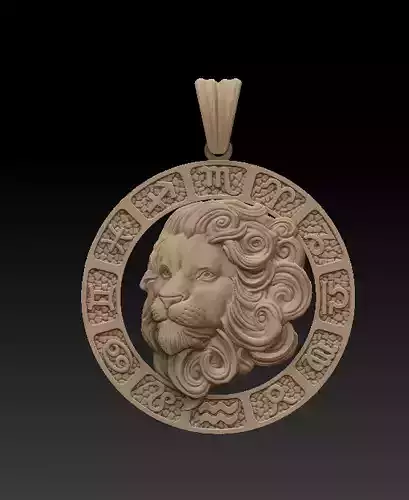 Horoscope Lion Pendant