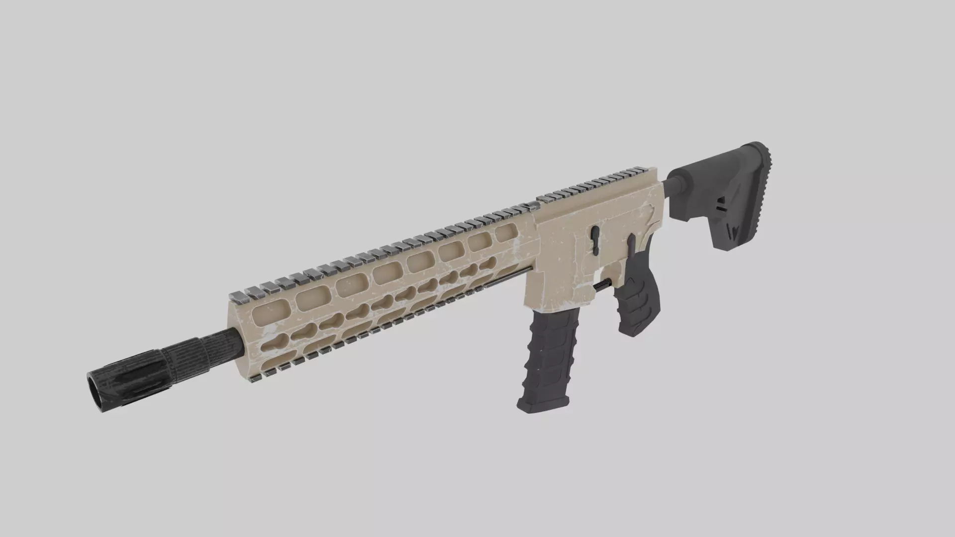 Rifle ar - 3D model_0
