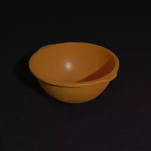 Plastic bowl Low-poly 3D model