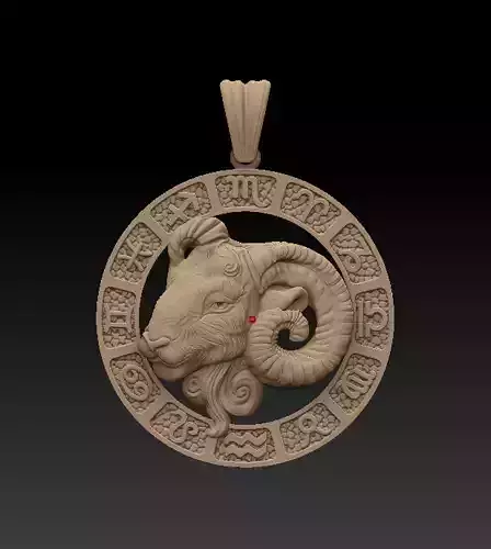 Horoscope Aries Pendant