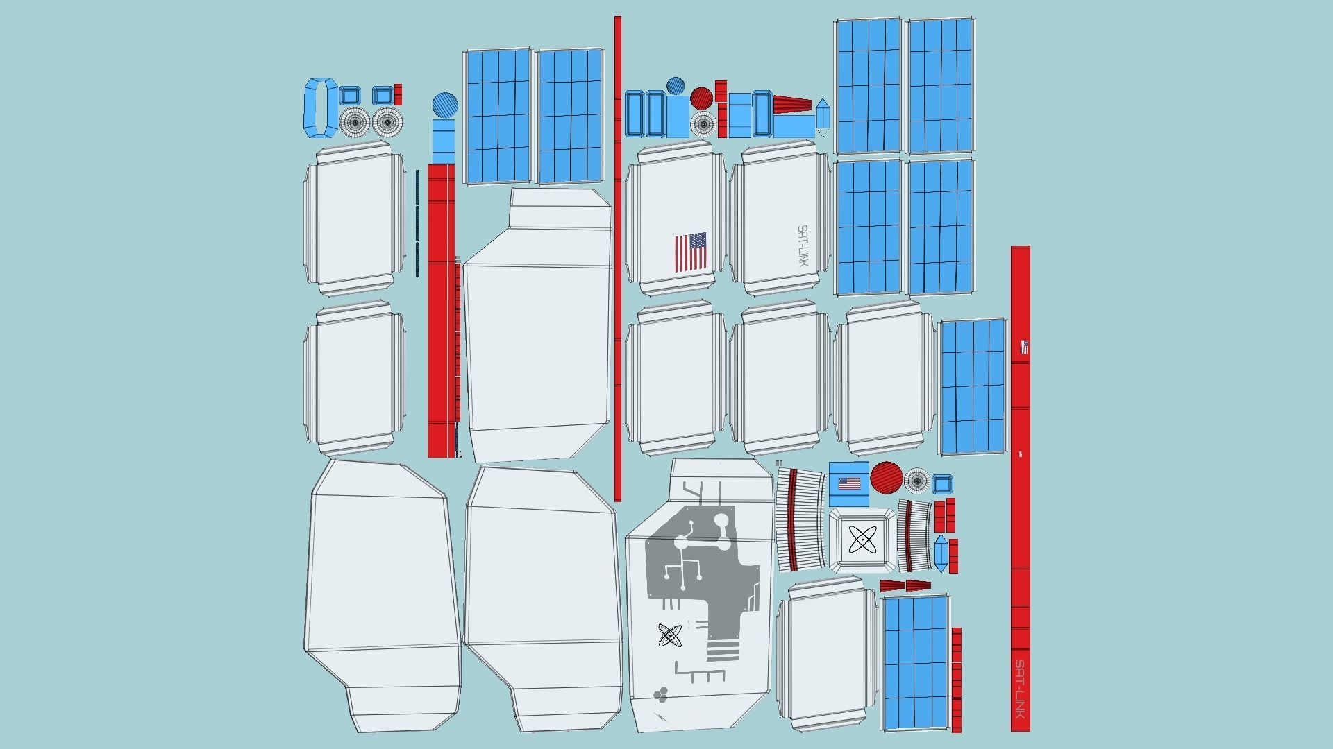 10 Satellites B Collection - SciFi Space Design _80