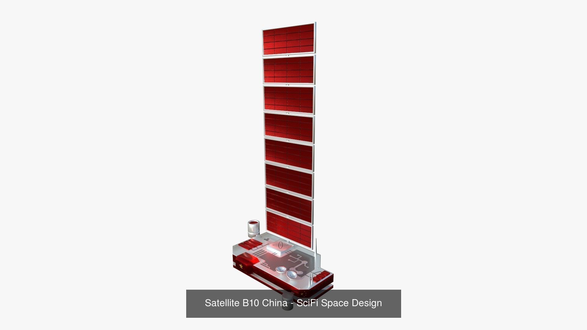 10 Satellites B Collection - SciFi Space Design _10