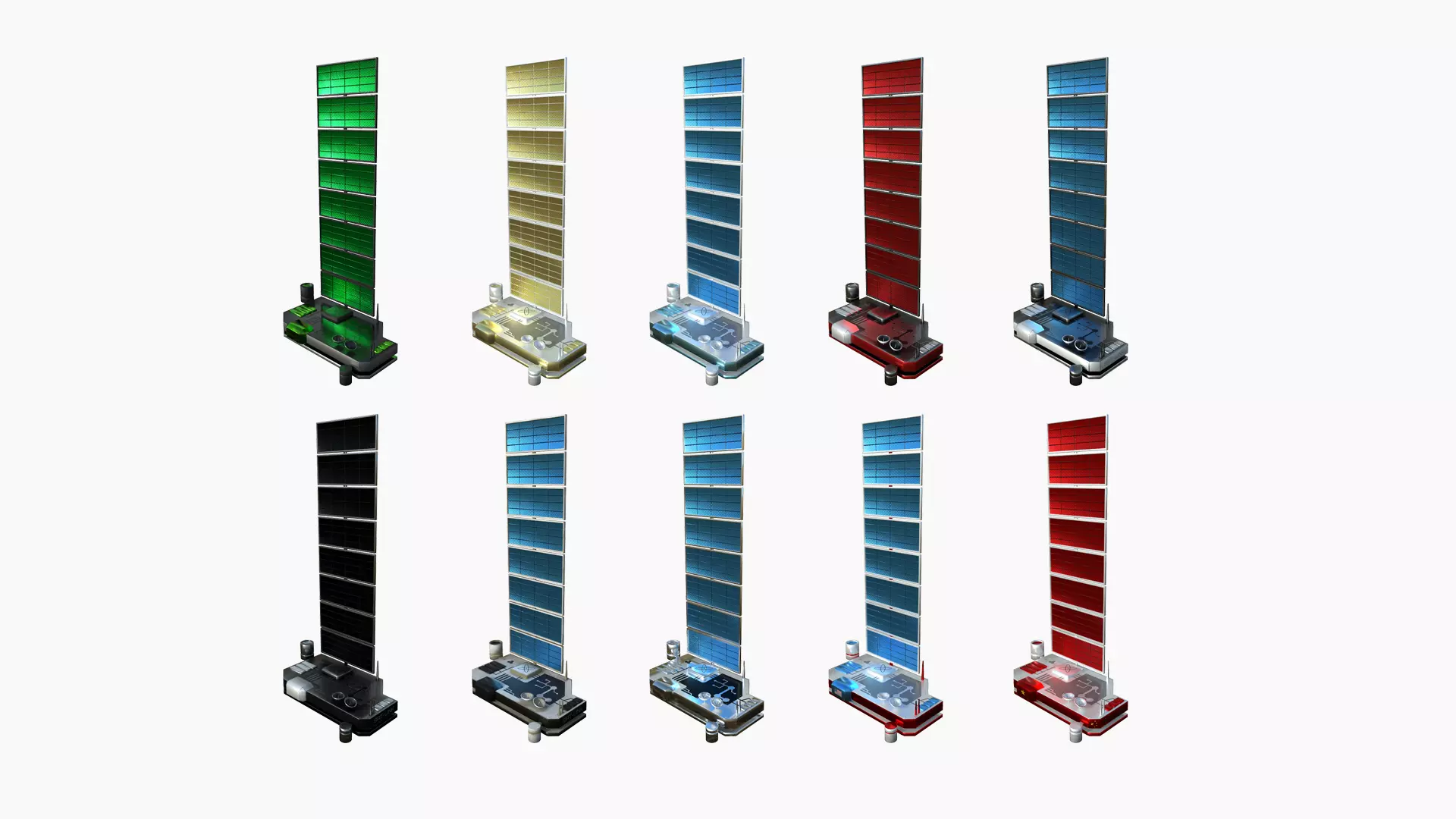 10 Satellites B Collection - SciFi Space Design _0