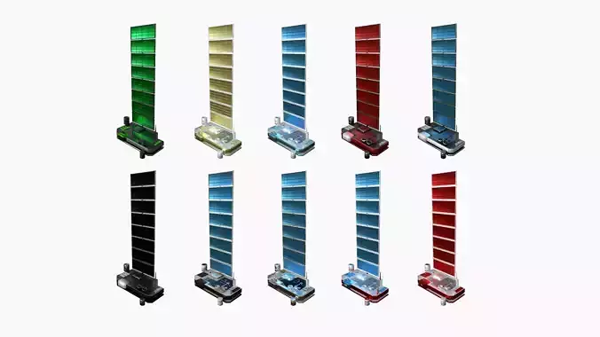 10 Satellites B Collection - SciFi Space Design 