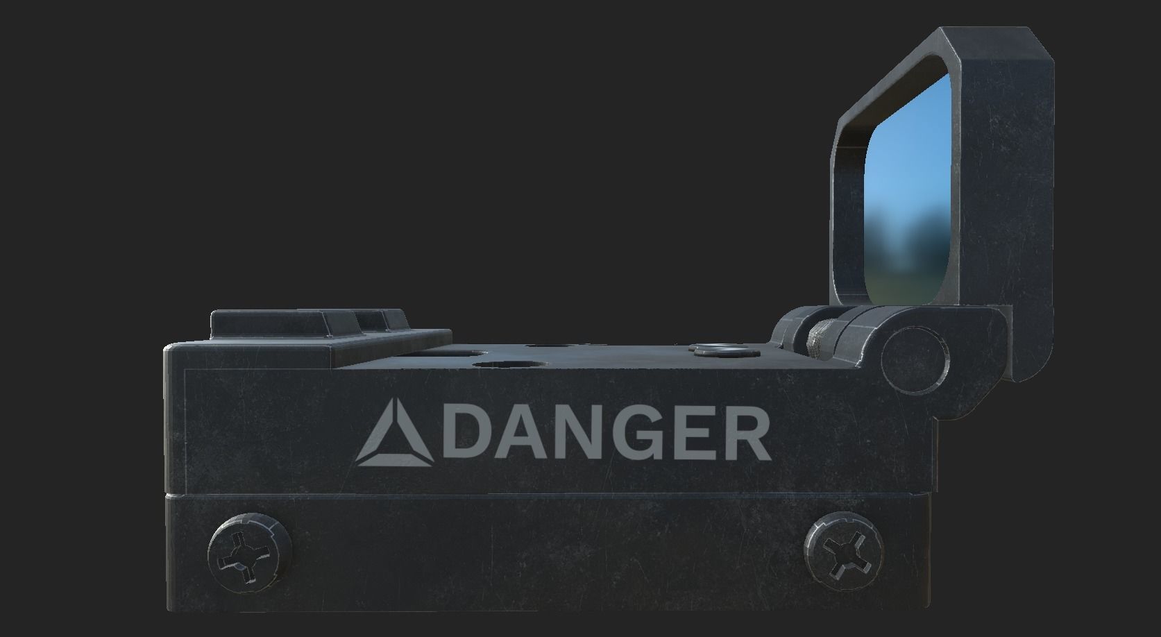 Flip Collimator Sight Low-poly 3D model_5