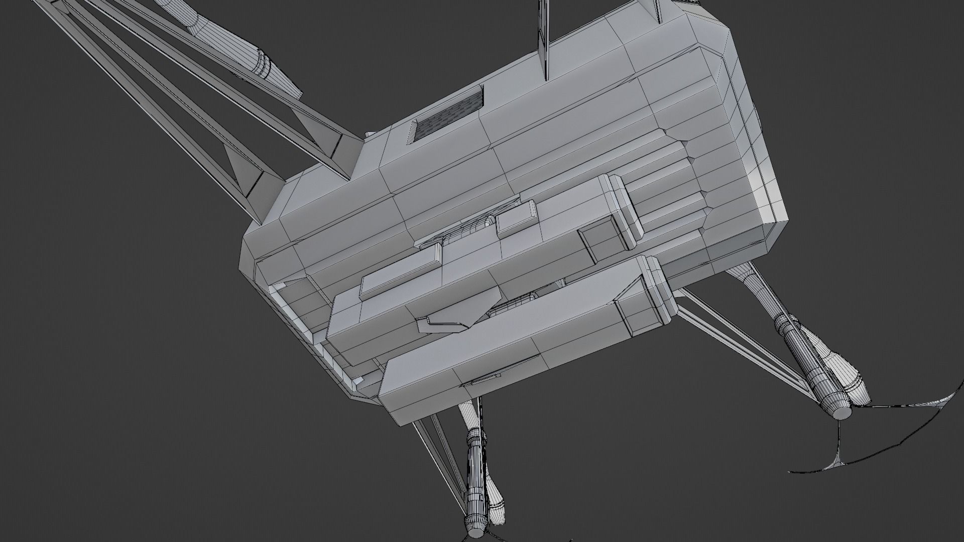 sci fi drone spaceship 3D model | CGTrader