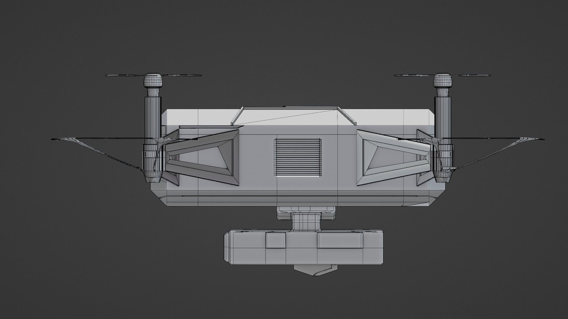 sci fi drone spaceship 3D model | CGTrader
