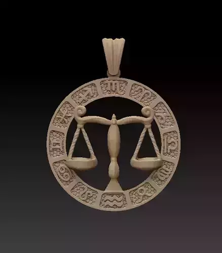 Horoscope Libra Pendant