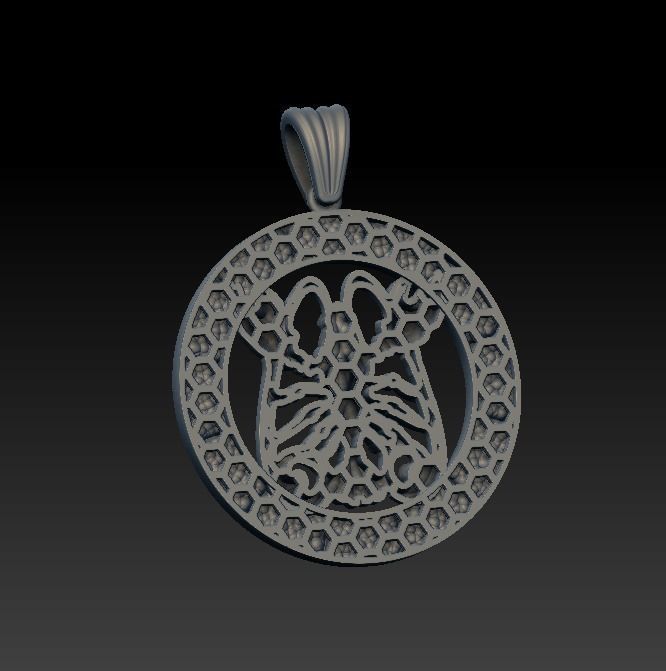 Horoscope Cancer pendant 3D model_6