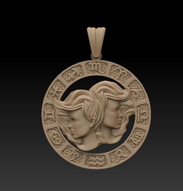 Jewellery Horoscope Signes Pack 3D model_19