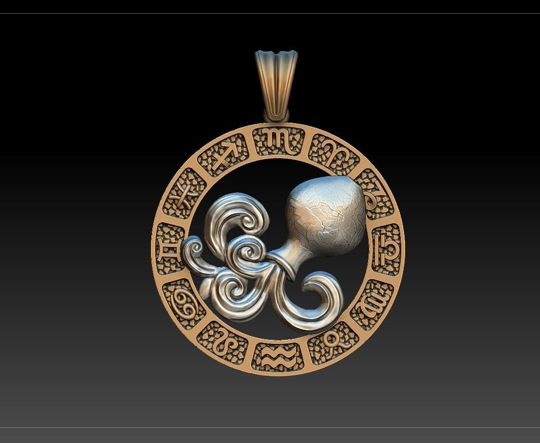 Jewellery Horoscope Signes Pack 3D model_14