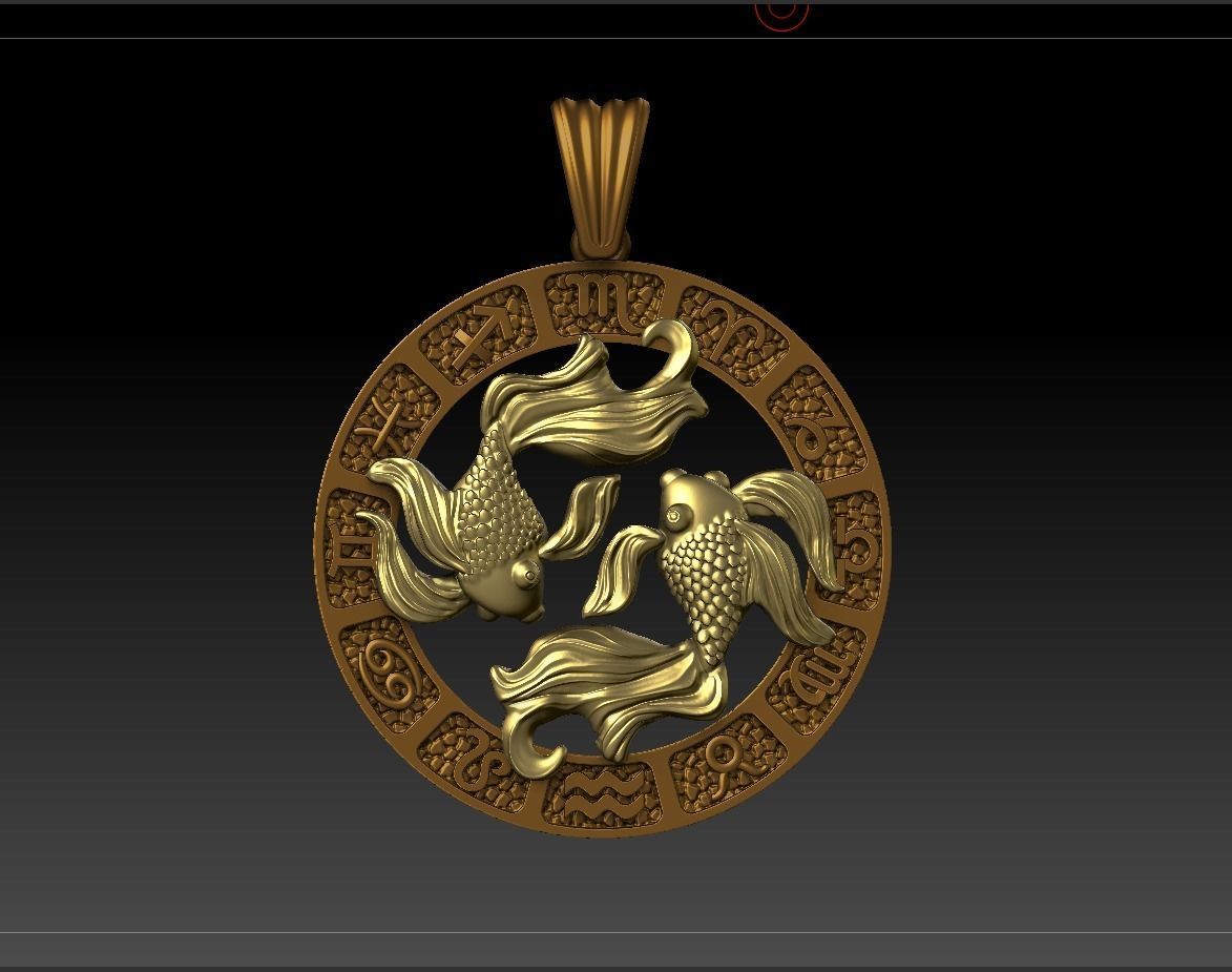 Jewellery Horoscope Signes Pack 3D model_24