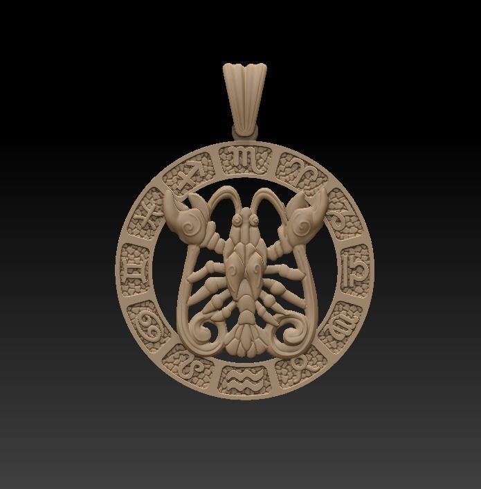 Jewellery Horoscope Signes Pack 3D model_9