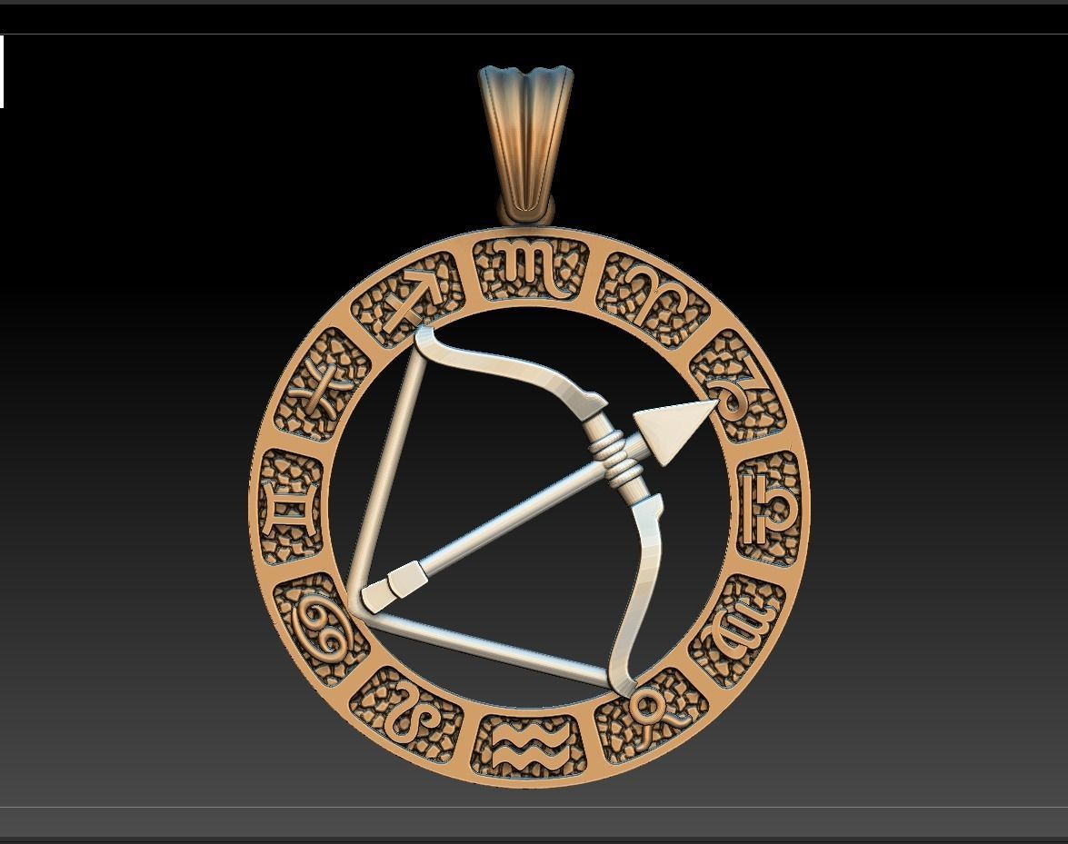 Jewellery Horoscope Signes Pack 3D model_16