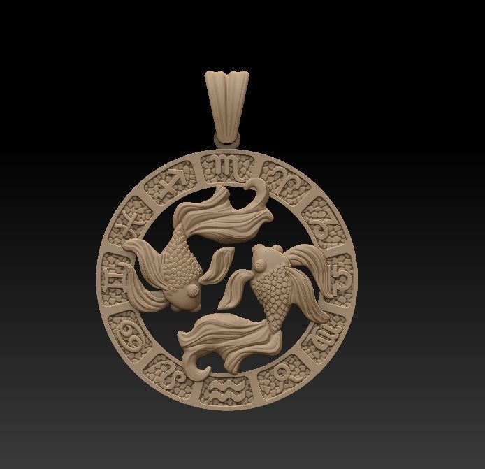 Jewellery Horoscope Signes Pack 3D model_23