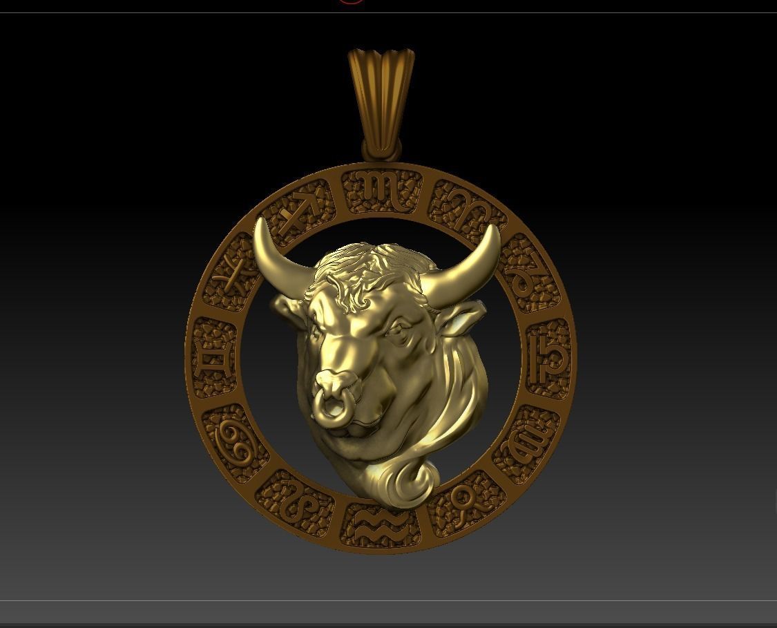 Jewellery Horoscope Signes Pack 3D model_8