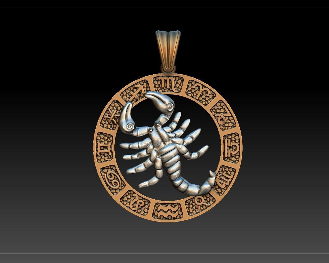 Jewellery Horoscope Signes Pack 3D model_28