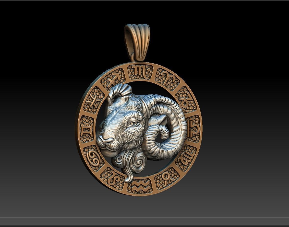 Jewellery Horoscope Signes Pack 3D model_18