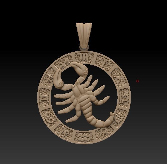 Jewellery Horoscope Signes Pack 3D model_27