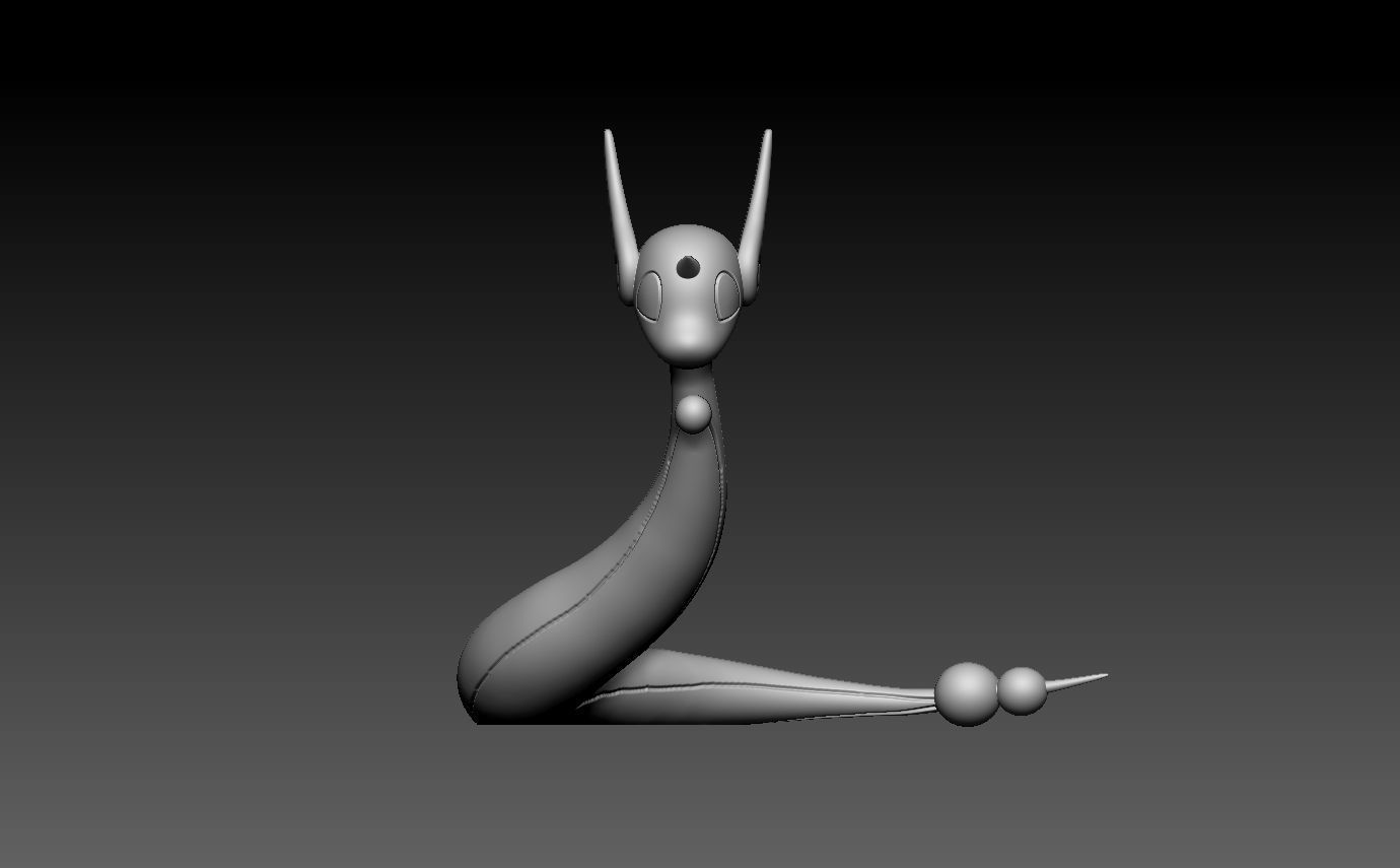 pokemon dragonair 3D print model_2