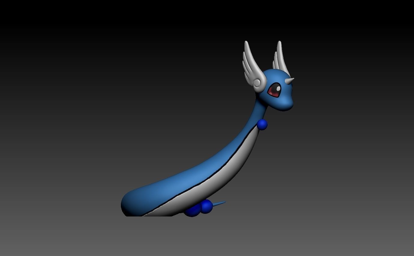 pokemon dragonair 3D print model_3