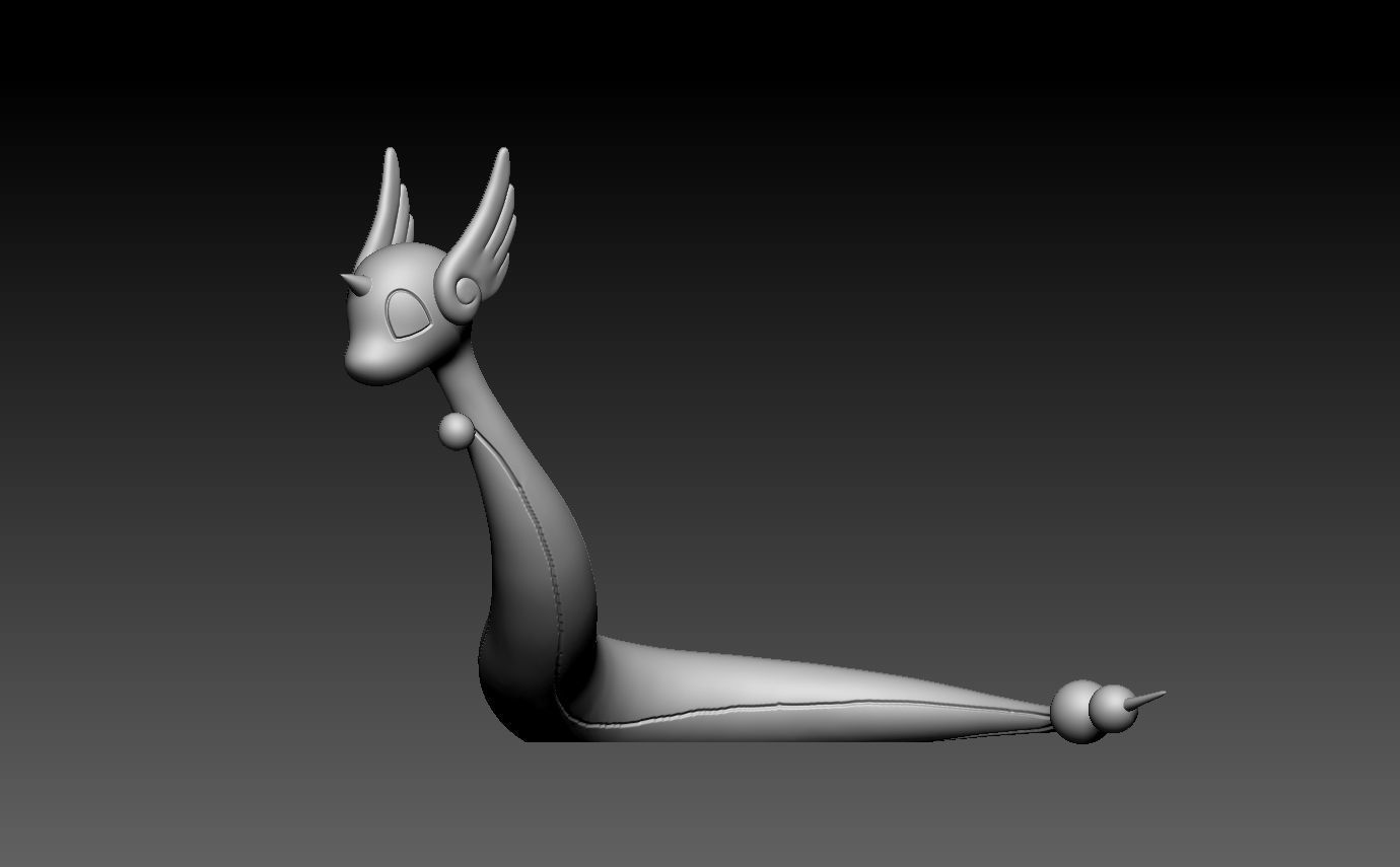 pokemon dragonair 3D print model_6