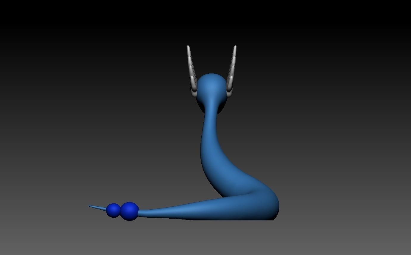 pokemon dragonair 3D print model_7