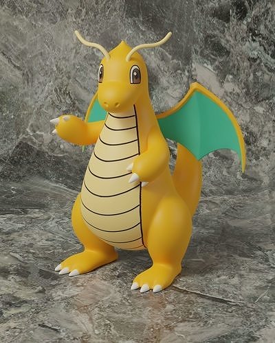 pokemon dragonite 3D print model