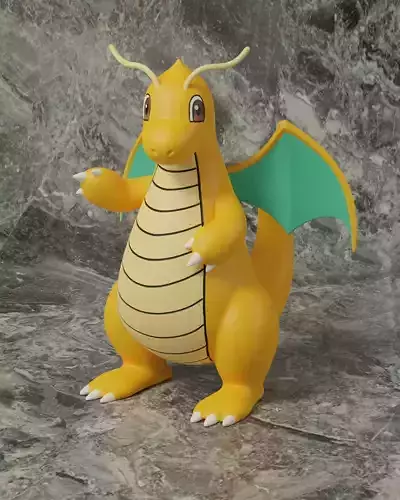 pokemon dragonite 3D print model