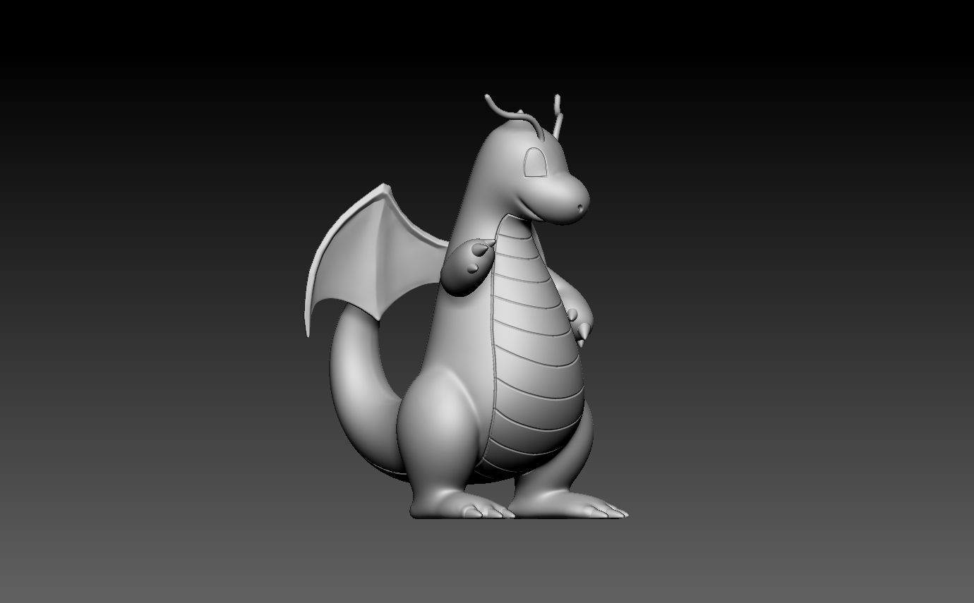 pokemon dragonite evolution pack 3D print model_15