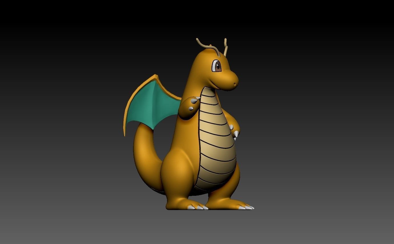 pokemon dragonite evolution pack 3D print model_13