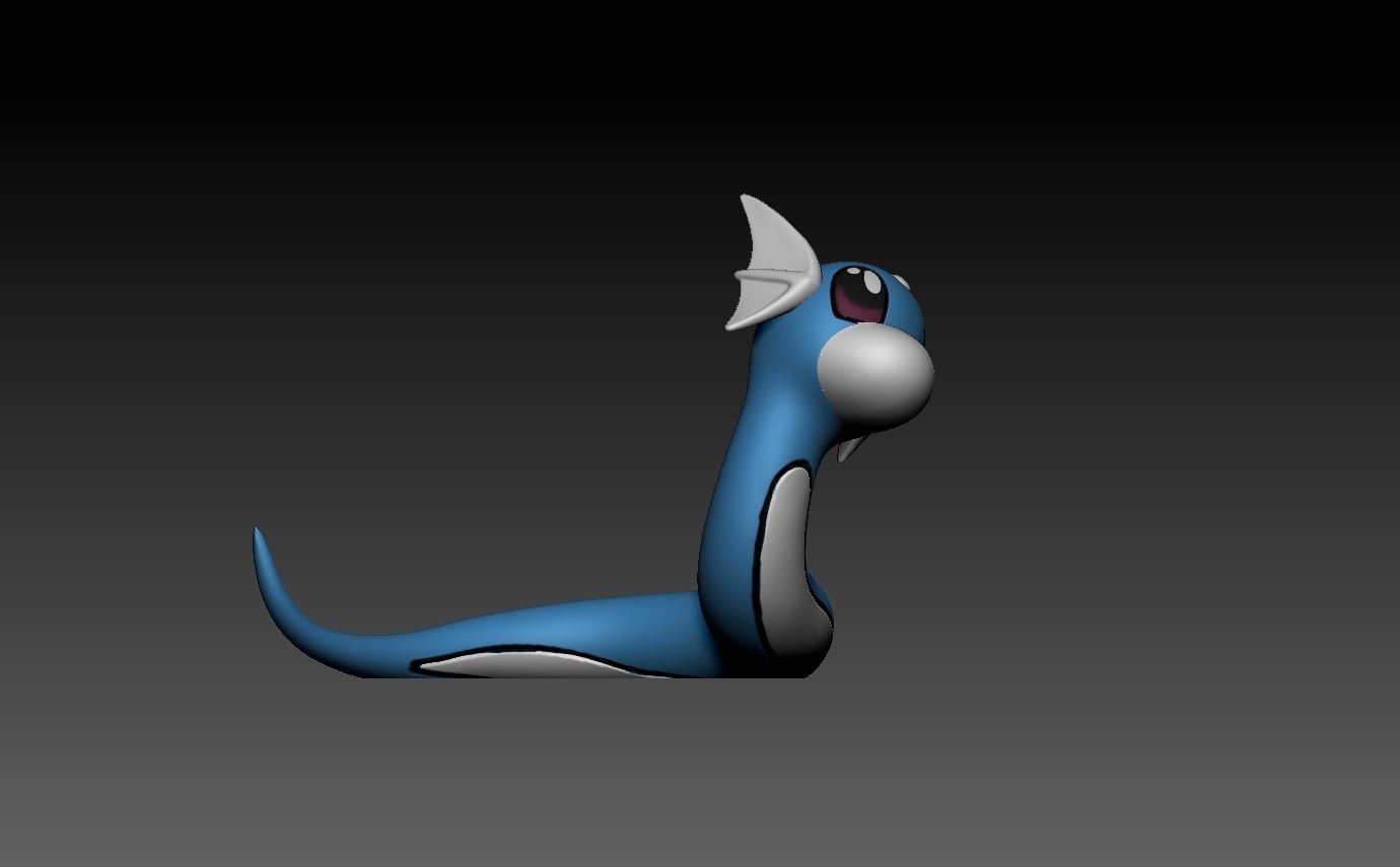 pokemon dragonite evolution pack 3D print model_6