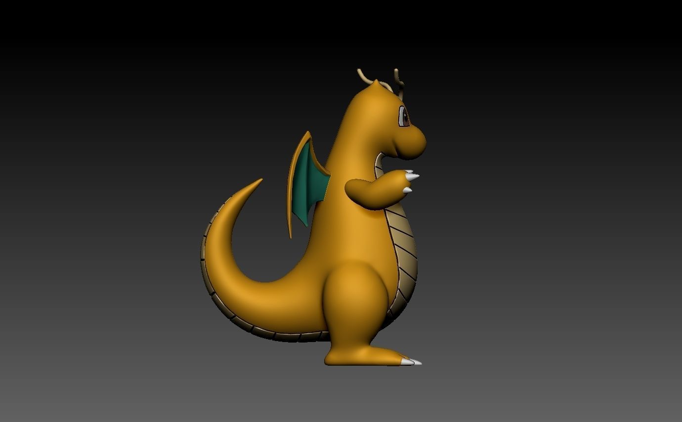 pokemon dragonite evolution pack 3D print model_17