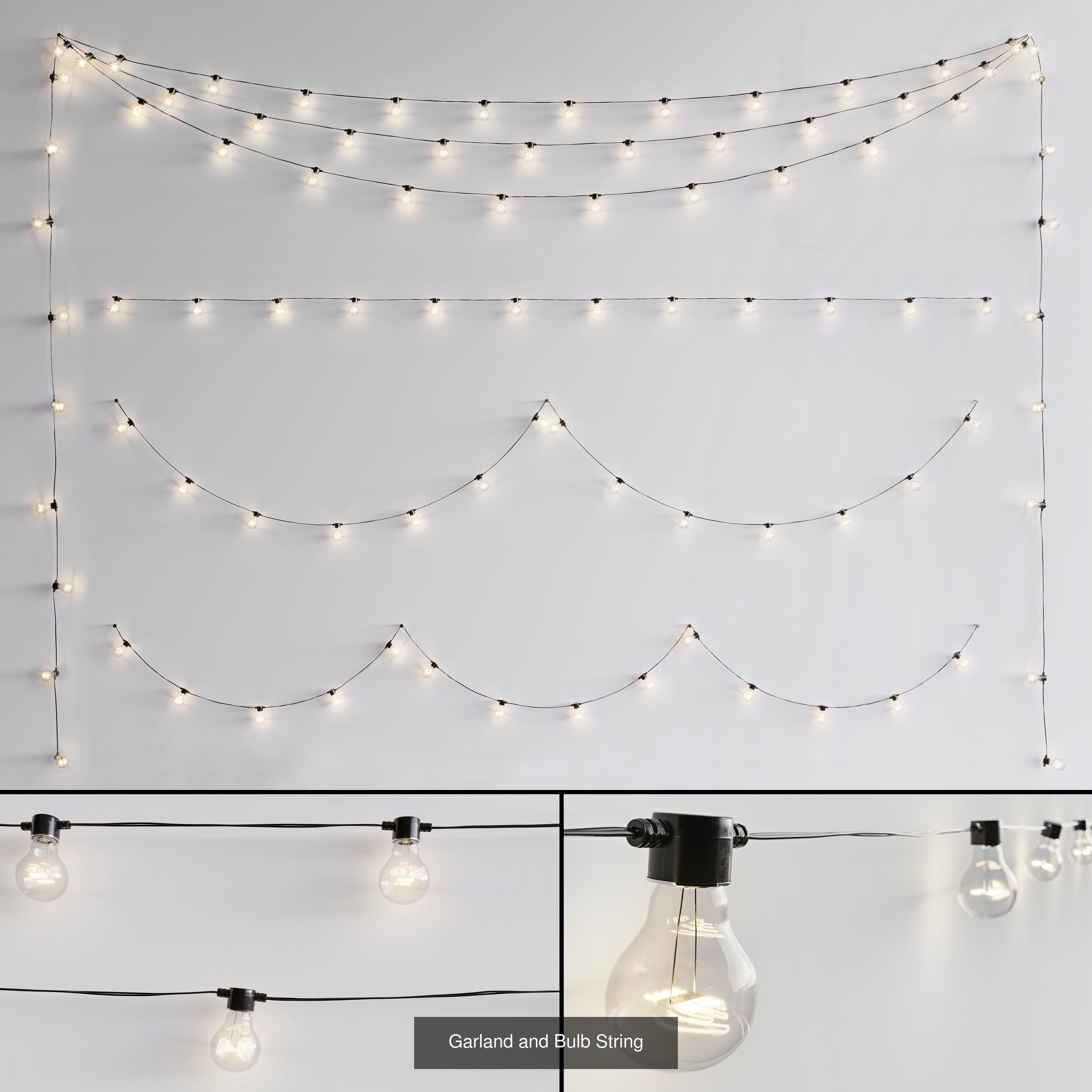 Garland and Bulb String  Collection _1