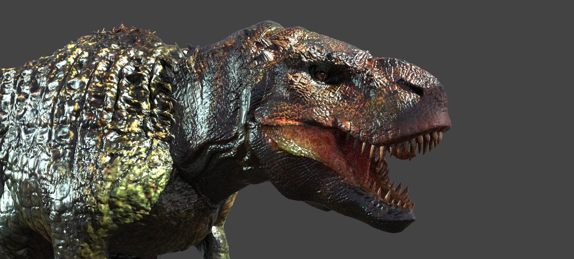 T Rex Sculpture  3D model_7
