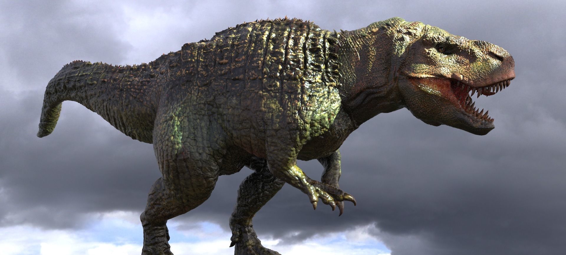 T Rex Sculpture  3D model_2