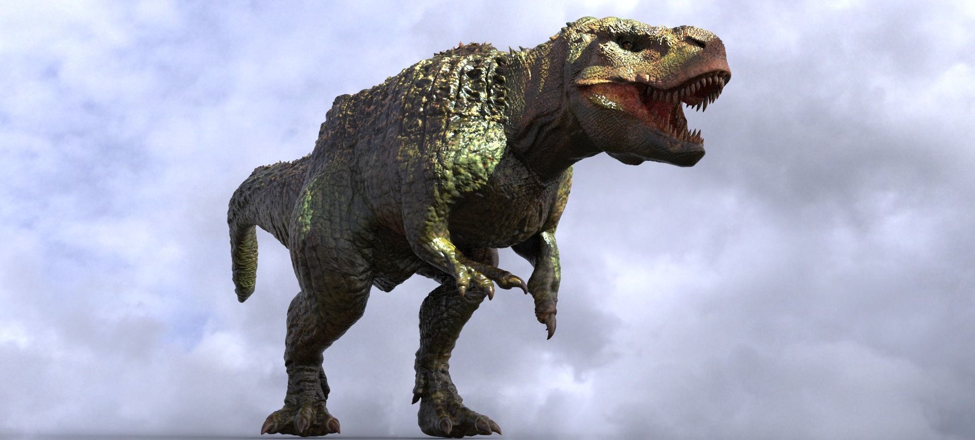 T Rex Sculpture  3D model_4