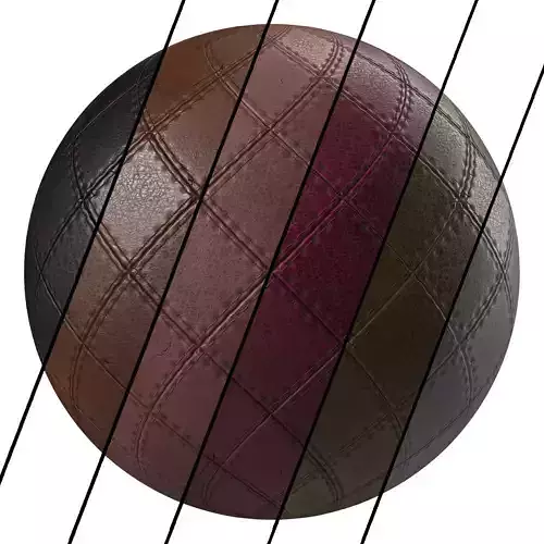 Leather Materials 1- Stitched leather - Pbr 4k Seamless