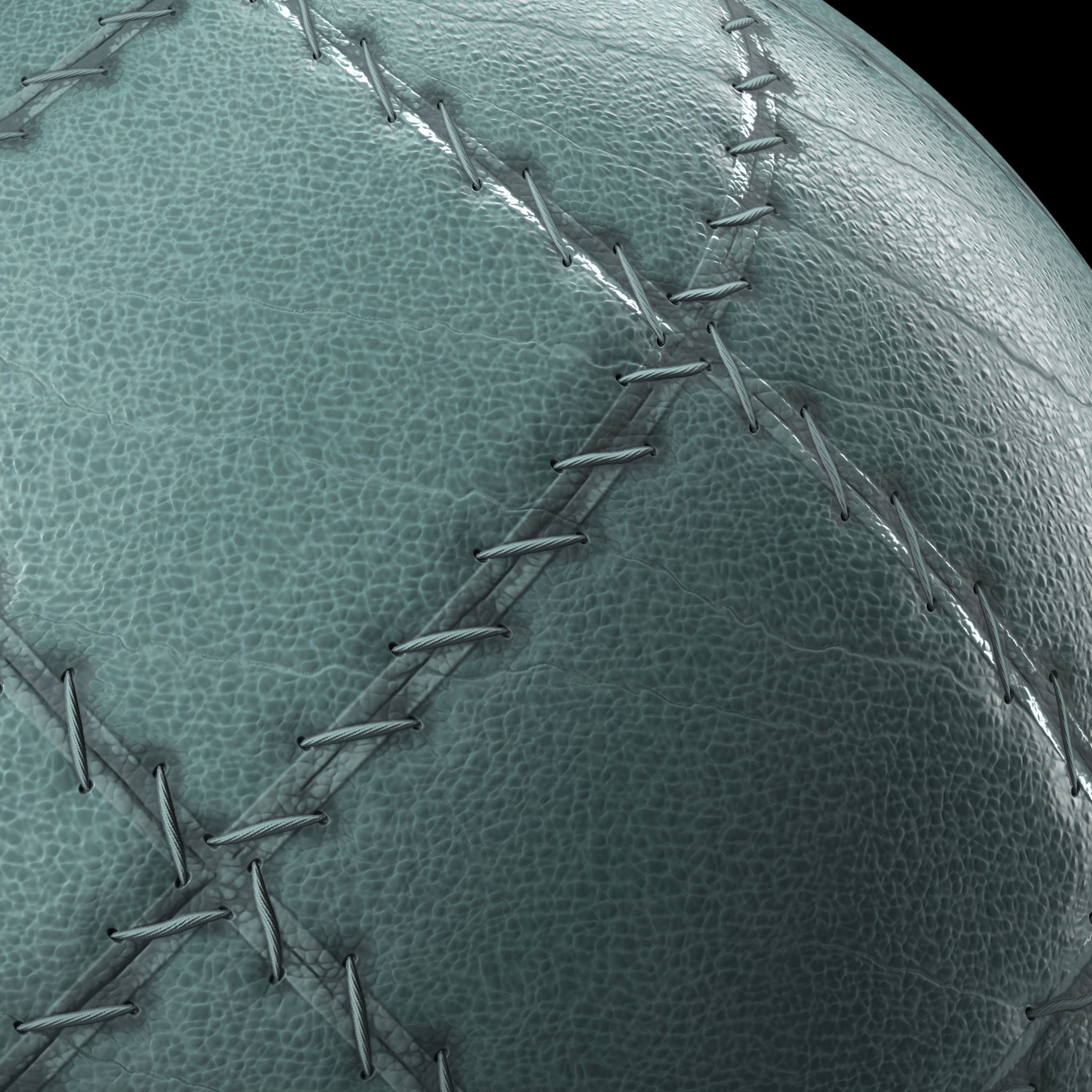 Leather Materials 3- Stitched leather - Pbr 4k Seamless Texture_8