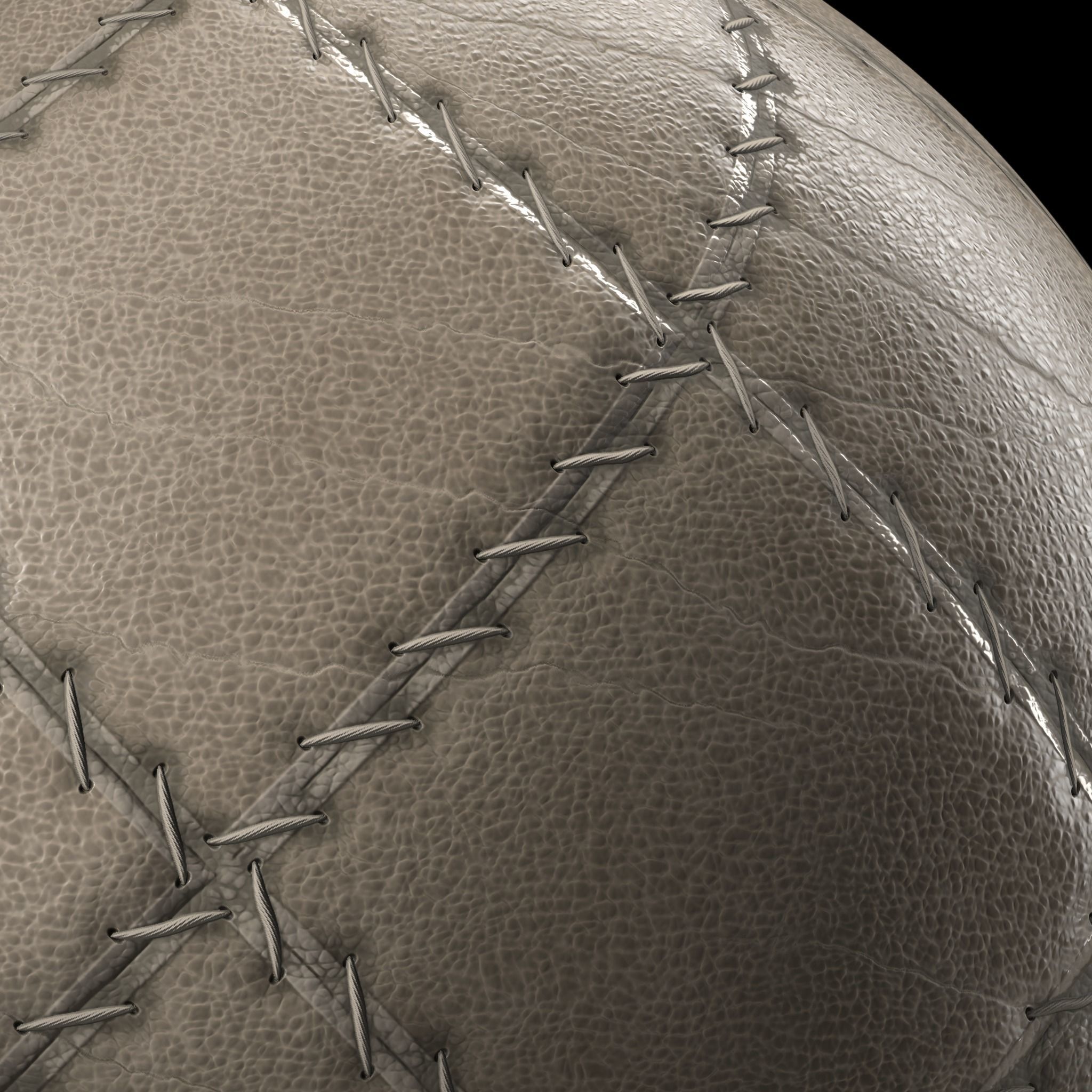 Leather Materials 3- Stitched leather - Pbr 4k Seamless Texture_12