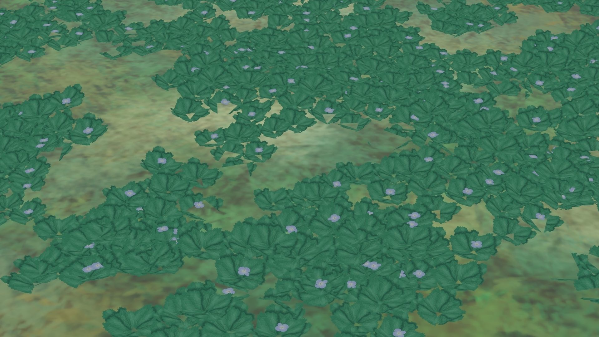 Assortment of 5 flower assets Free low-poly 3D model_7