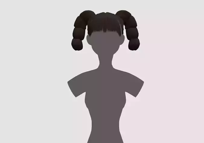 Short Pigtails Hairstyle 