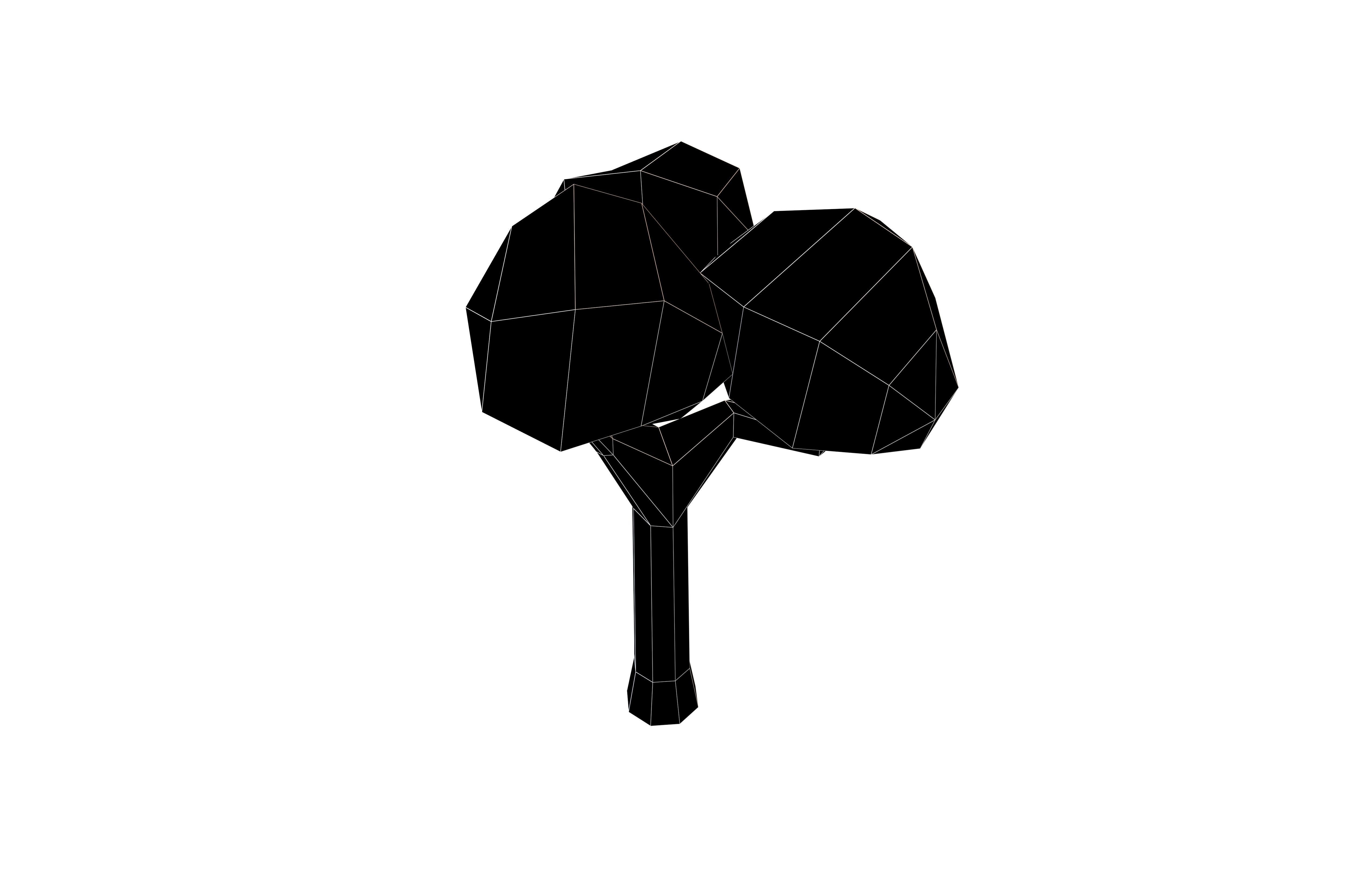 Cartoon Tree v30 002 Low-poly 3D model_6