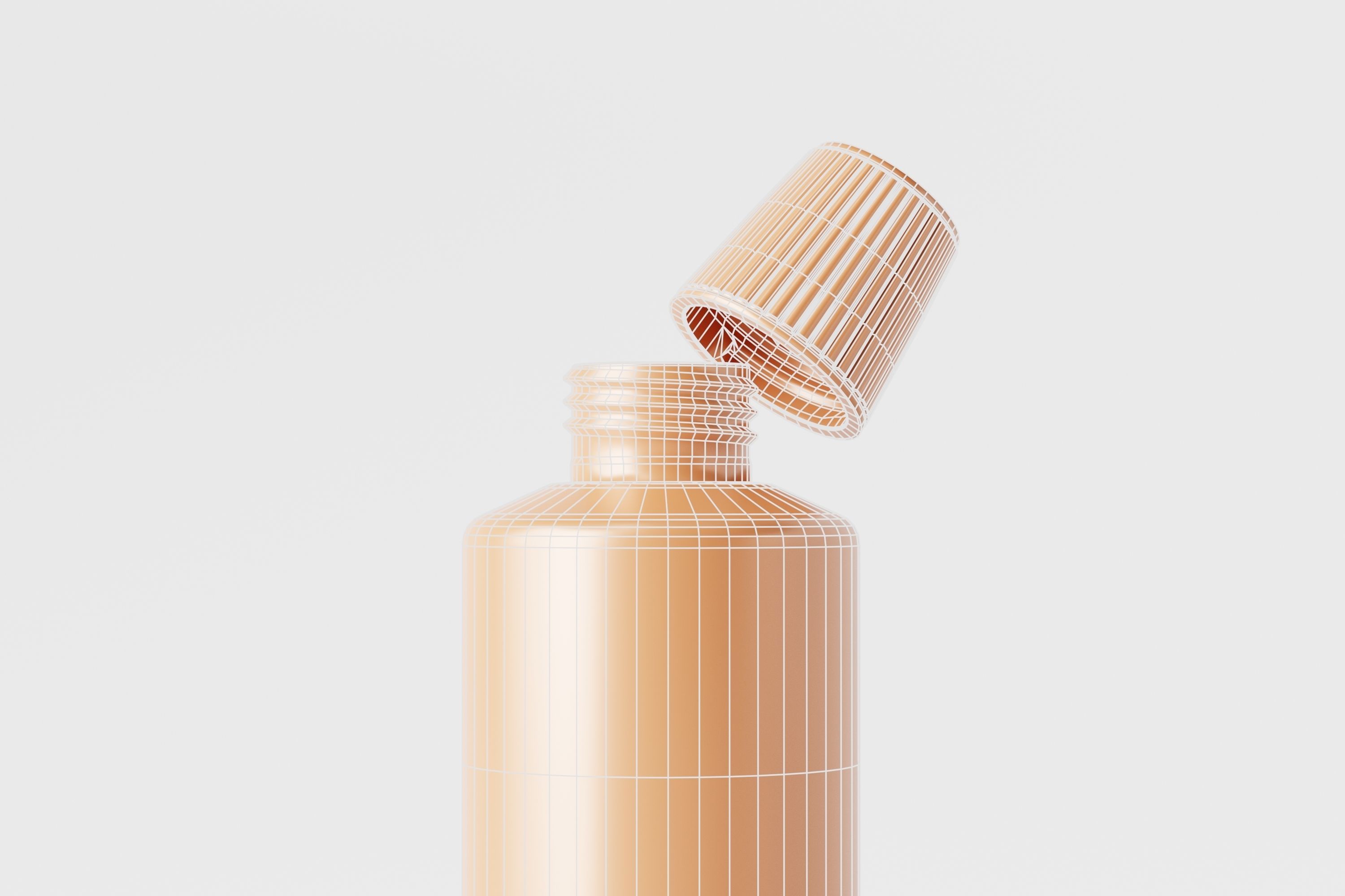 Cleaning product packaging bottle Low-poly 3D model_9