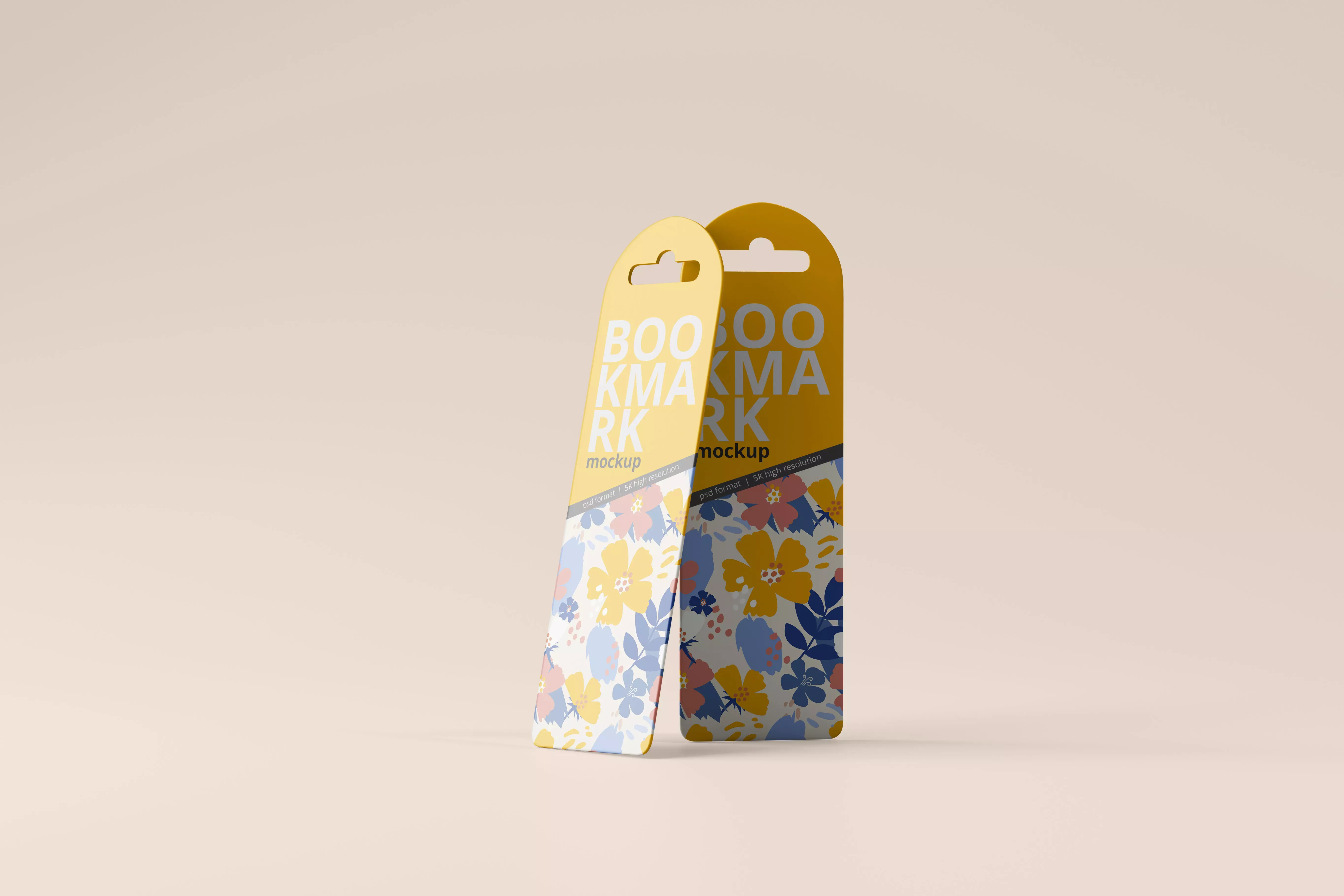 Bookmark Mockup Free low-poly 3D model
