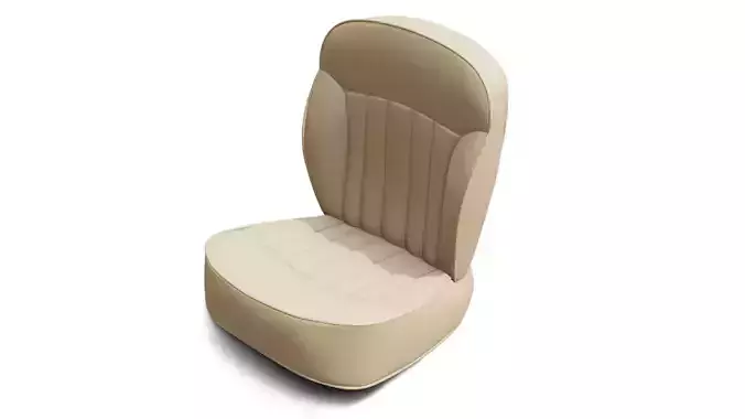 Classic Car Seat  Low-poly 3D model