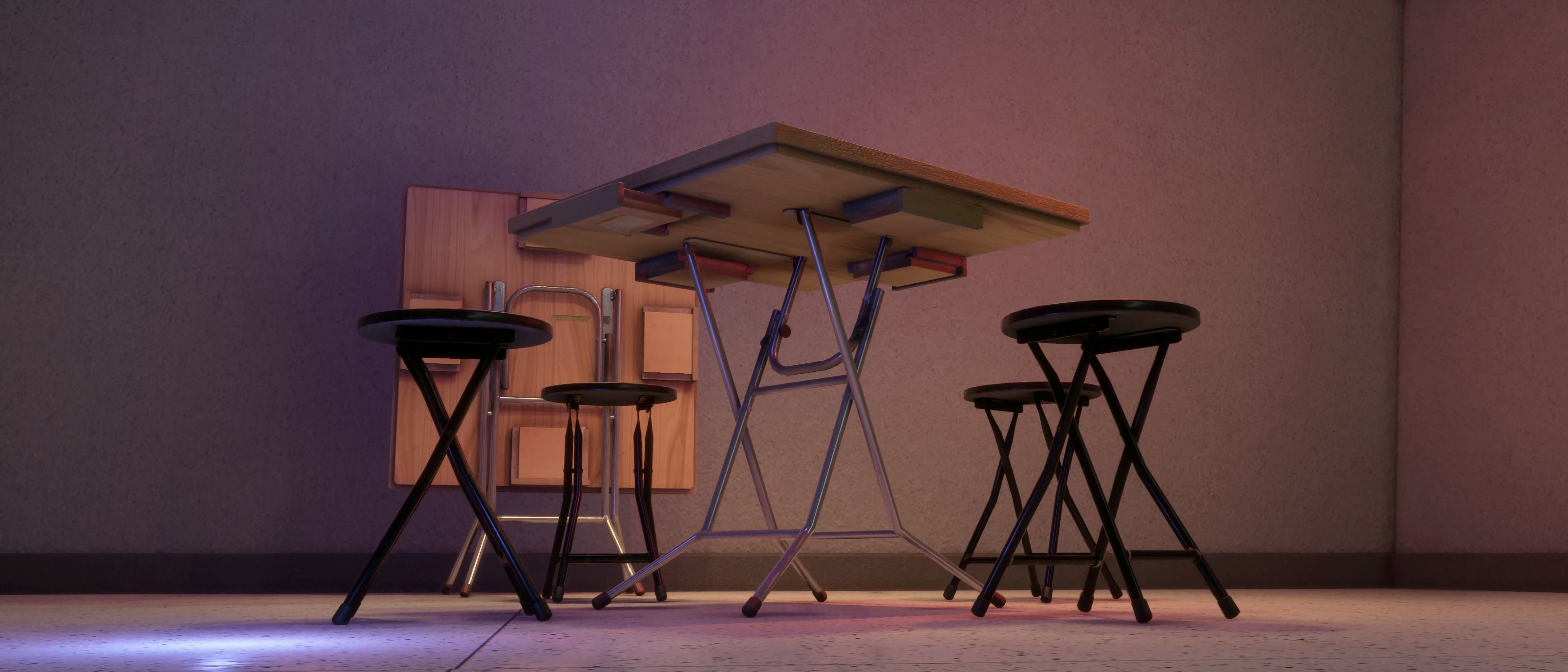 PBR Hong Kong Mahjong Set  Game Ready asset Low-poly 3D model_3