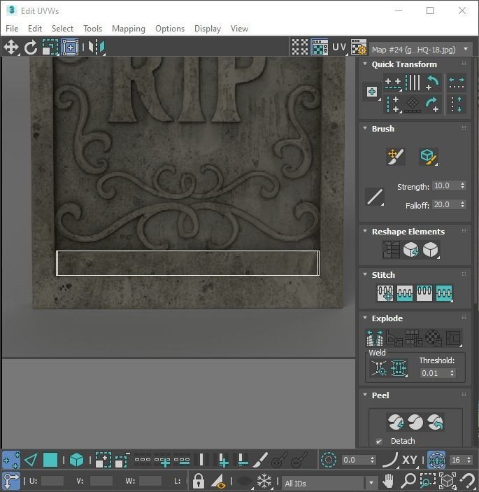 Gravestones Set 3D model_91