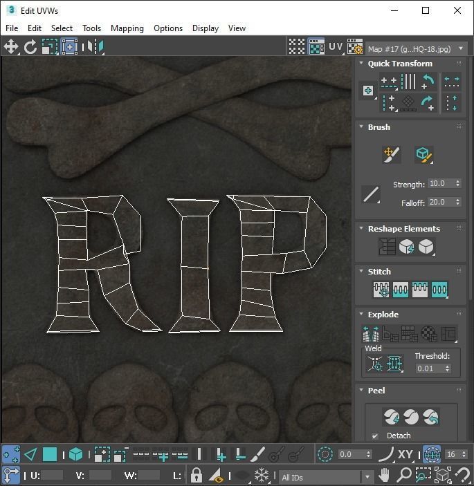 Gravestones Set 3D model_72
